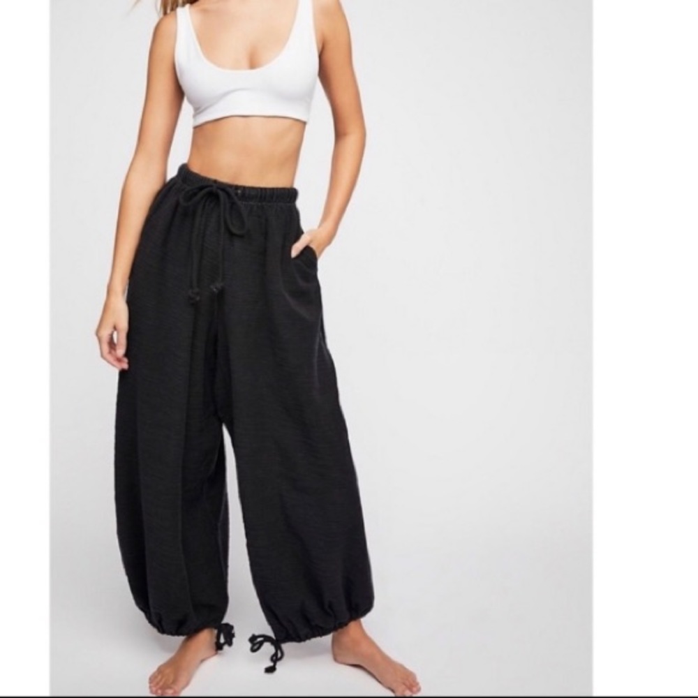 Black No Joke Free People Oversized Joggers